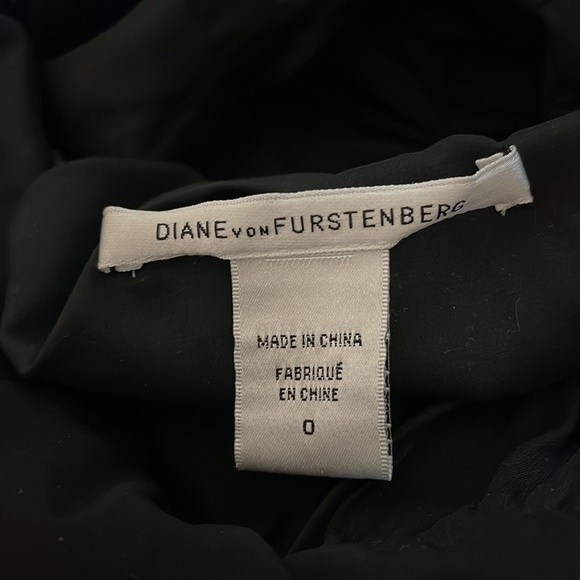 Diane Von Furstenberg Jamilla Dress in Black Sz. 0 XS - Picture 10 of 12